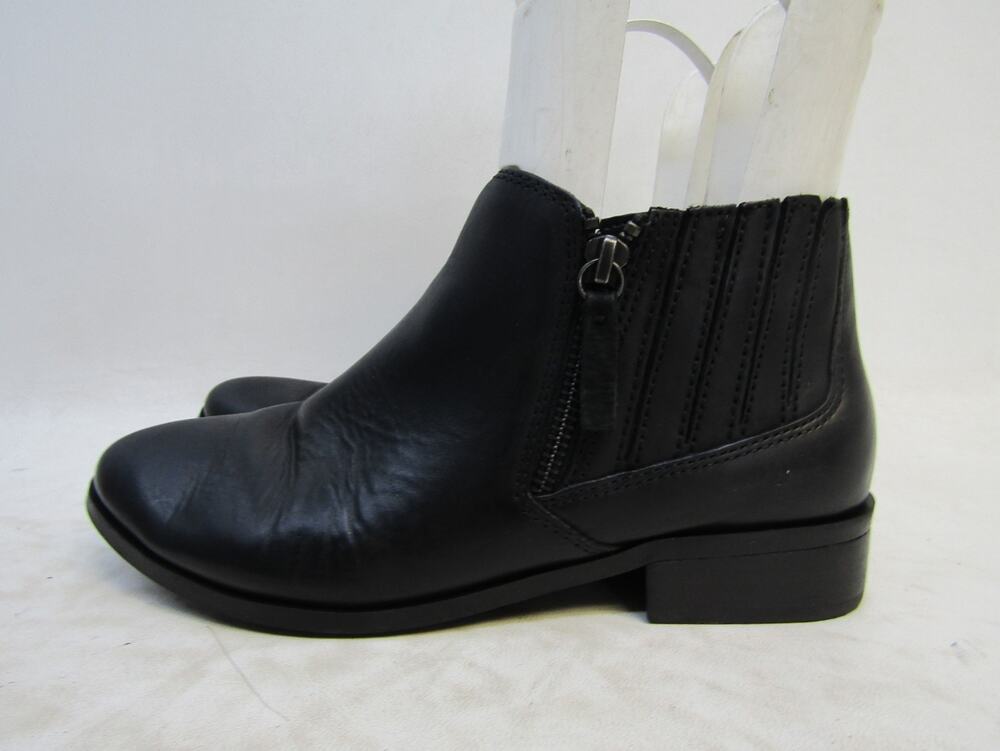 ALDO Womens Size 6.5 M Black Leather Zip Ankle Fashion Boots